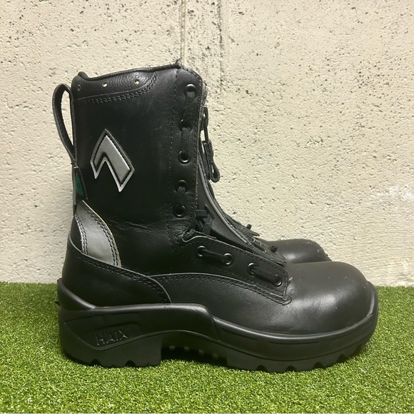 Haix Shoes Haix Airpower R2 Black Gore Crosstech Zip Fire Safety